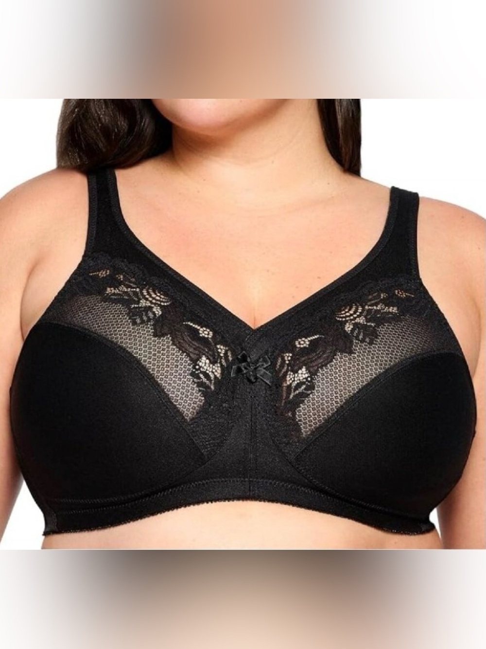 Glamorise 1003 Full Figure Wirefree Minimizer Support Bra 42F NWOT